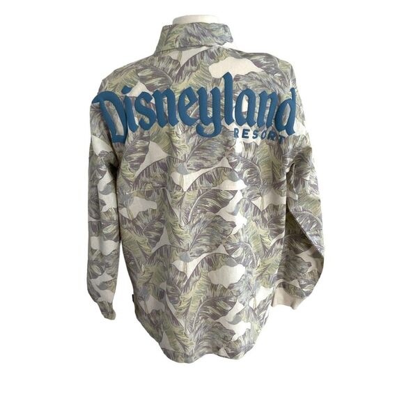 Disneyland Resort Spirit Jersey Shirt Jacket Tropical Palm Button Down L - Picture 2 of 7